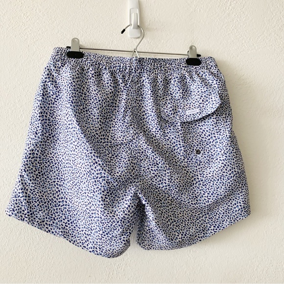 ALL FENIX Australia Pebble Leopard Abstract Print Short Blue Men Swim Trunks XL - Picture 12 of 12